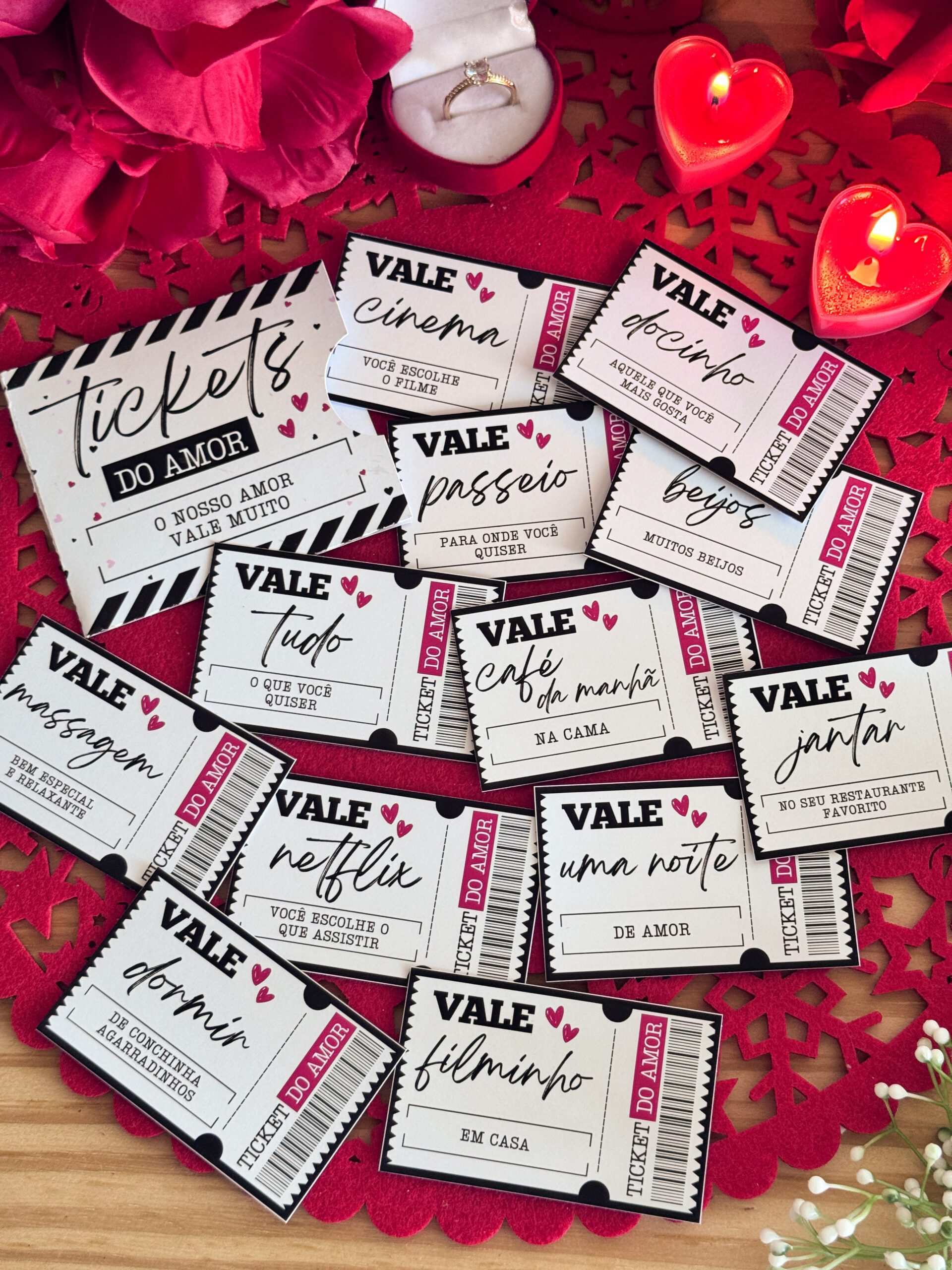 TICKETS DO AMOR Arquivo Dia dos Namorados Ticket do Amor - Imagem 1