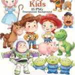 Kit Digital Toy Story Aquarela