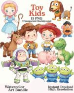 Kit Digital Toy Story Aquarela